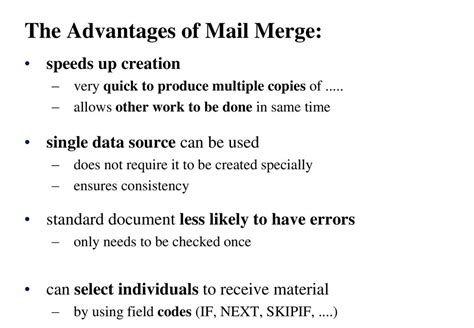 Mail Merge Benefits Mac