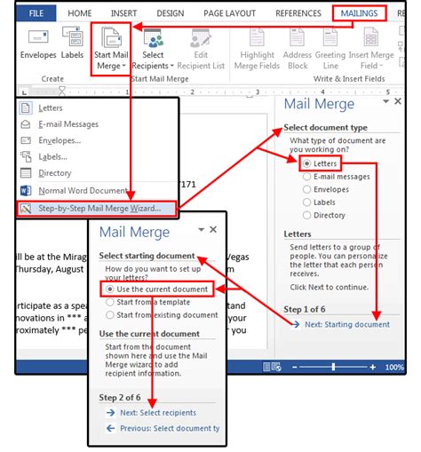 Mail Merge Example 1