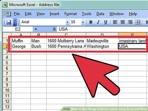 Mail Merge Labels Excel