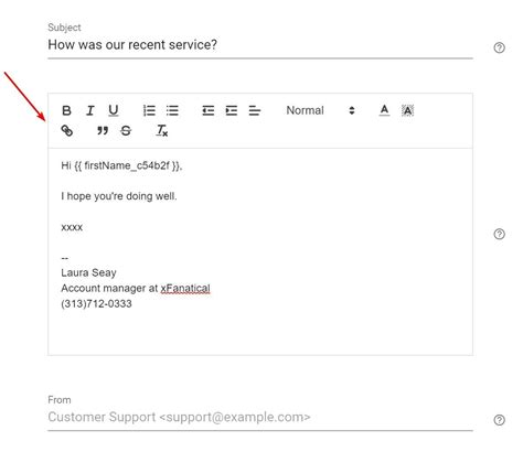 Mail Merge Template Example