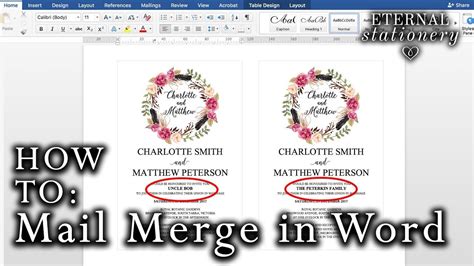 Mail Merge in Word for Mac