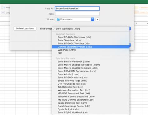 Mailchimp Import CSV Template Format