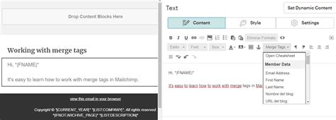 Mailchimp Mail Merge