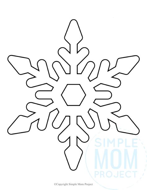 Make a snowflake template