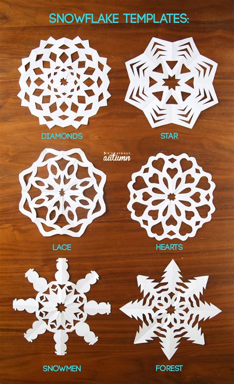 Make a snowflake template