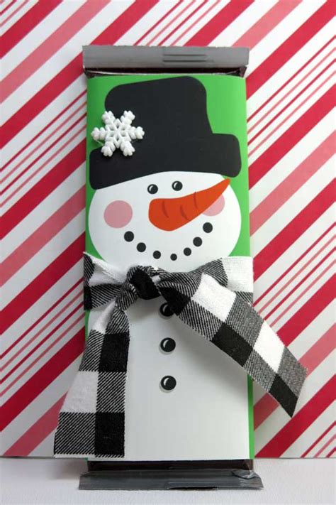 Make Your Own Snowman Hershey Bar Wrappers