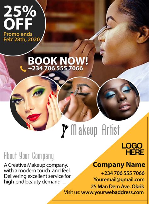 Makeup Artist Flyer Template 10