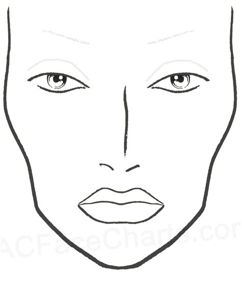 Makeup Face Template Design