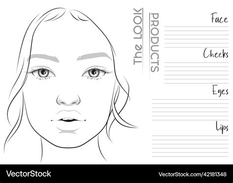 Makeup Face Template Design Ideas