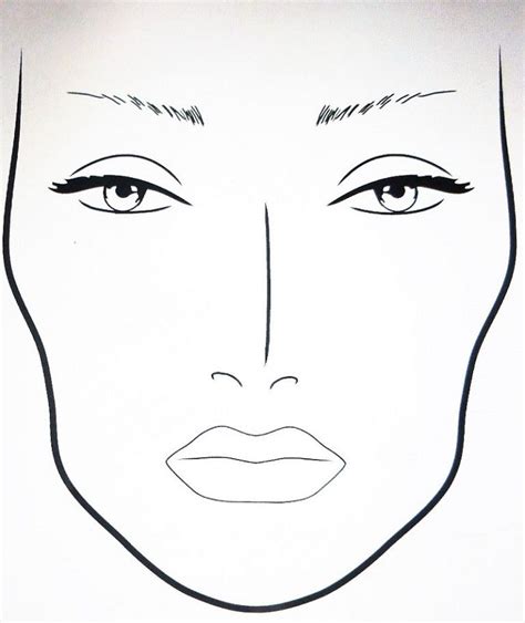 Makeup Face Template Printable Design