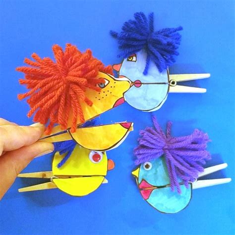 How to Make Free Printable Clothespin Puppets