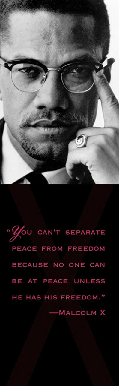 Malcolm X Bookmark