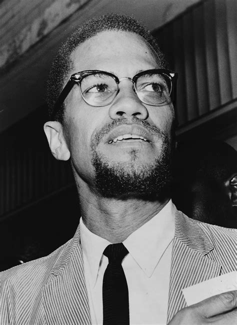 A portrait of Malcolm X