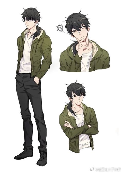 Male anime character design