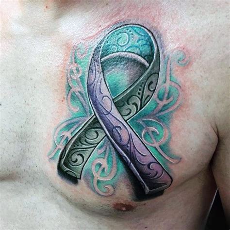 Male breast cancer tattoos awareness