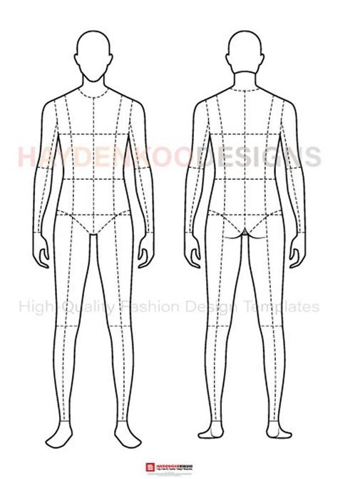 Male Costume Design Template