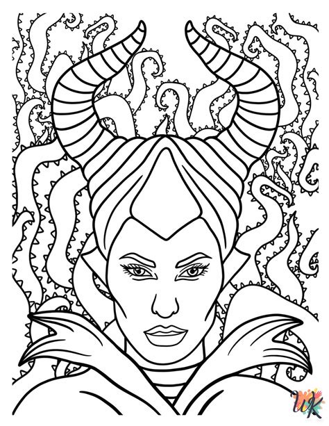 Maleficent Coloring Page