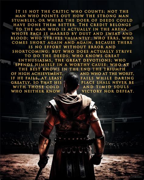 The Man in the Arena Printable Inspirational Poem