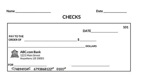 manage your finances fillable blank check template