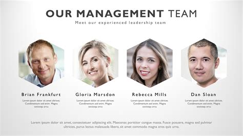 Management Team Template Example 6