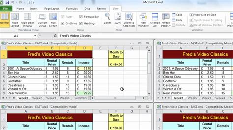 Managing Excel worksheets