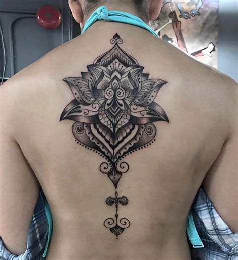 Mandala back tattoo