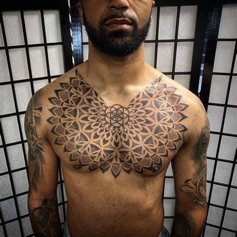 Mandala Chest Tattoos