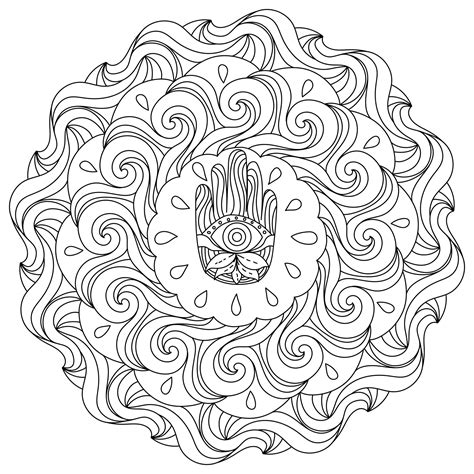 Mandala Coloring Pages Meditation