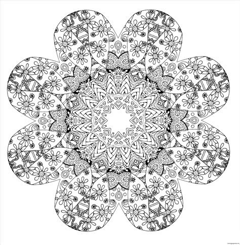 Mandala Coloring Pages Stress Relief