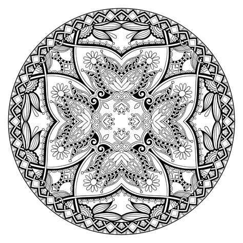 Mandala coloring pages and designs