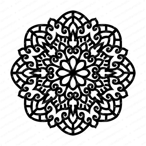 Mandala Design Stencil