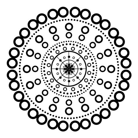 Mandala Dot Painting Templates