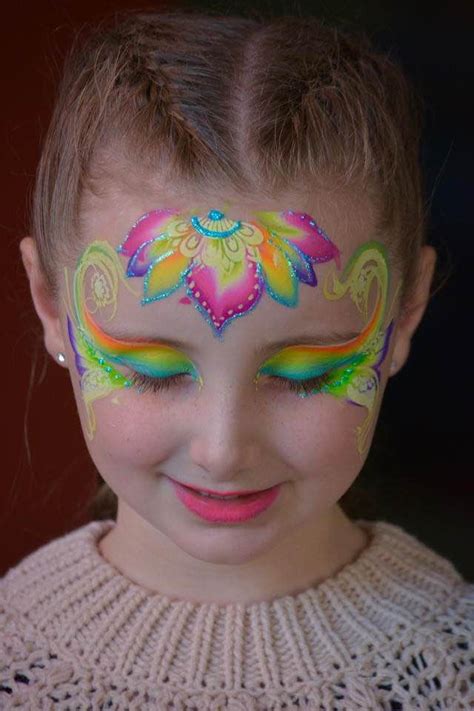 Mandala face paint design