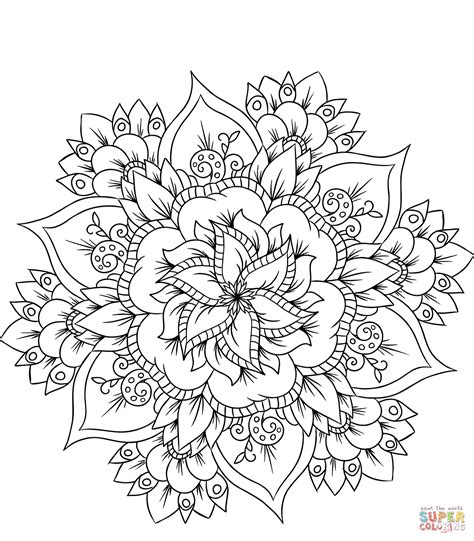 Mandala Flower Tattoo Design