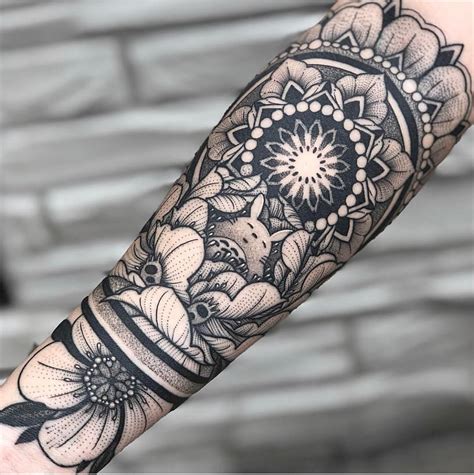 Mandala forearm sleeve design