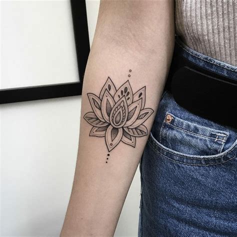 Mandala lotus flower tattoo image 10