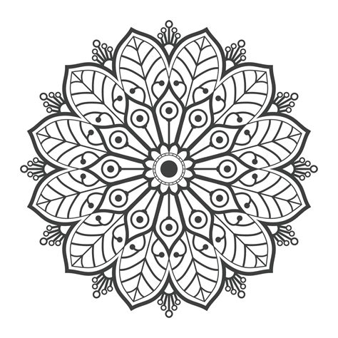 A mandala design featuring leaves and nature-inspired patterns