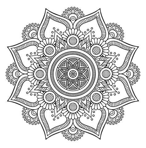 Mandalas for adults free printable coloring pages