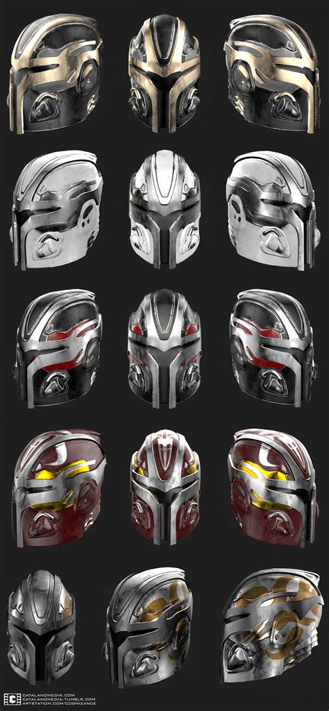 Mandalorian helmet variants