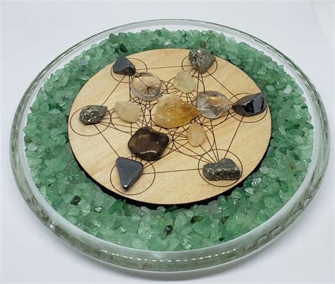 Manifestation Crystal Grid Template