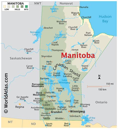 Map of Manitoba