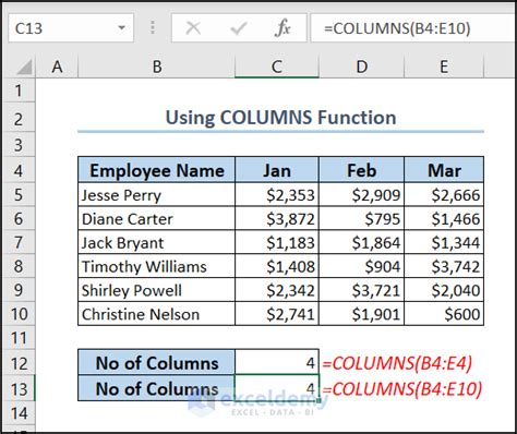 Manual Count Columns