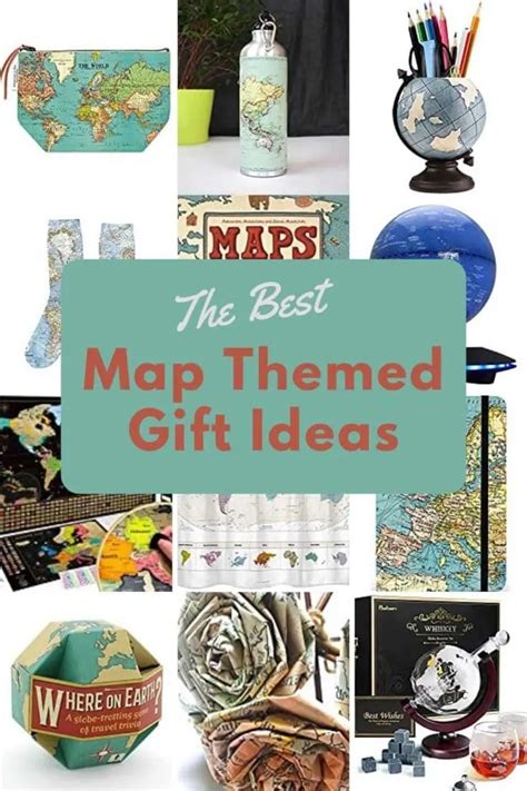 Photo of map-themed gifts