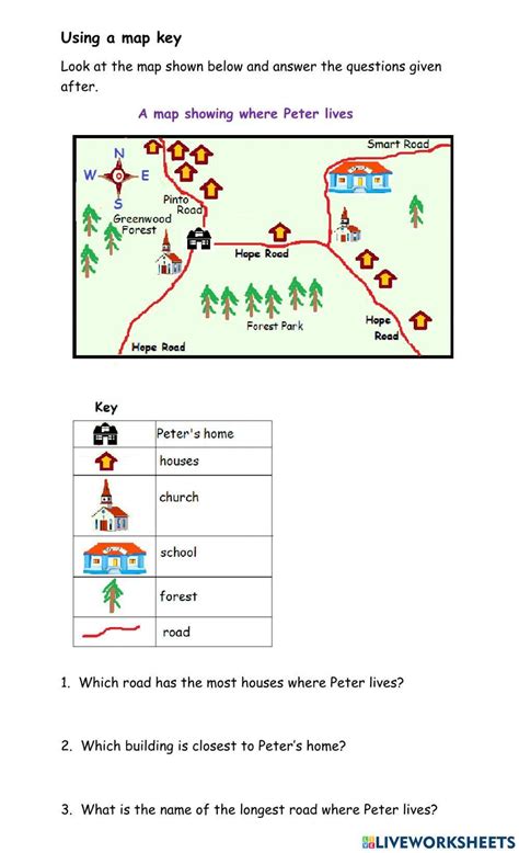 Map Worksheet Example 1