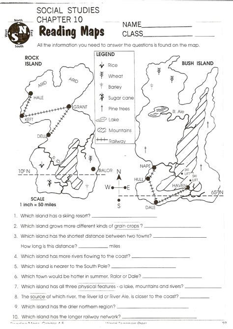 Map Worksheet Example 4