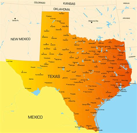 Mapa de Texas