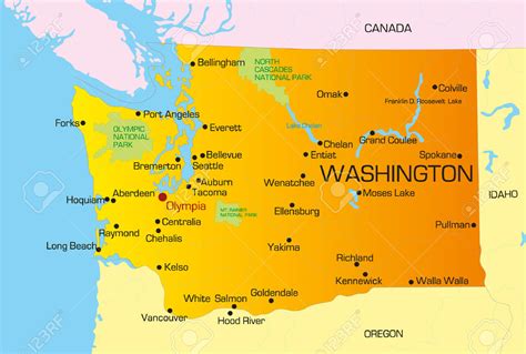 Mapa de Washington