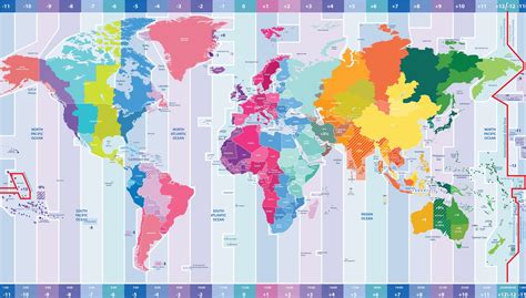 Mapa de Zonas Horarias del Mundo