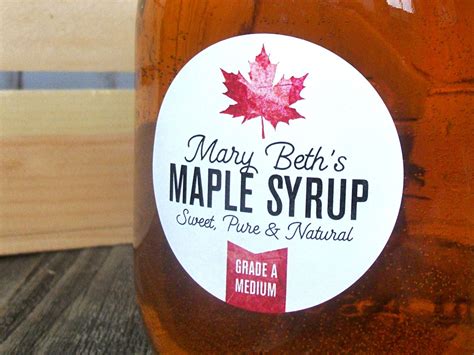 Maple Syrup Label 1