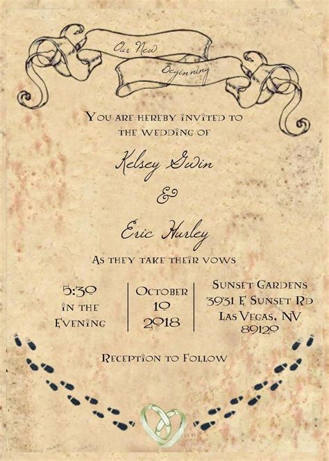 Marauder's Map Invitation